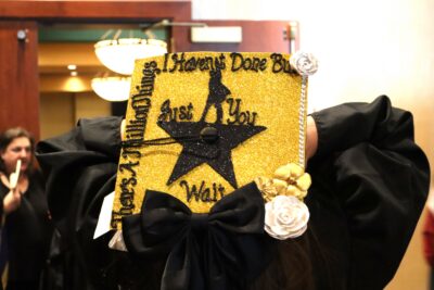 Yellow graduation hat